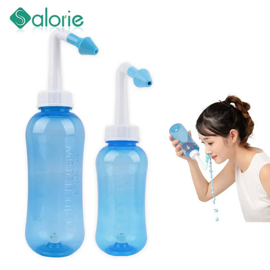 Limpador Nasal 300/500ml – Alívio para Rinite e Sinusite