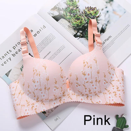 Sutiã Sexy Floral Sem Costura – Push Up Confortável